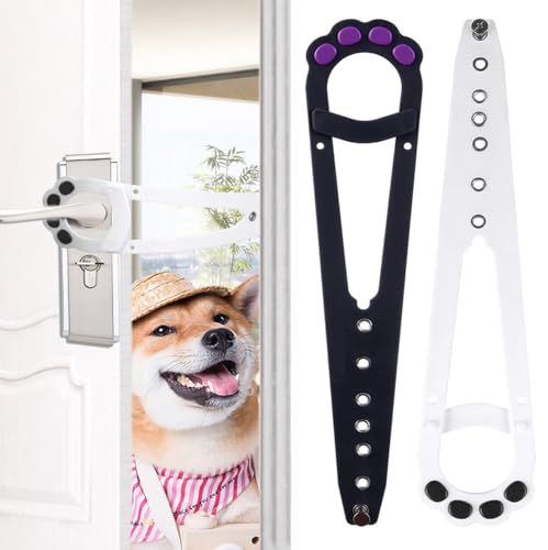 Cat Door Latch Holder,2 Stück Verstellbare Katzentür Alternative Katzentürriegel Pet Door Latch for Cats,Door Opener Holder,Adjustable Door Retainer Strap for Keeping Dogs Out Cat Door Latch Holder,2 Stück Verstellbare Katzentür Alternative Katzentürriegel Pet Door Latch for Cats,Door Opener Holder,Adjustable Door Retainer Strap for Keeping Dogs Out von Wxinsheng