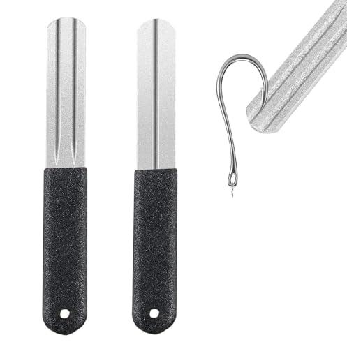 Fischhakenschürfer,2 Stück Angelhaken Schleifen Schleifstein Doppelseitig Angelhaken Schürfer Tragbares Schleifwerkzeug zum Angeln mit Griff und Hüngende für Outdoor Angeln Fischhakenschürfer,2 Stück Angelhaken Schleifen Schleifstein Doppelseitig Angelhaken Schürfer Tragbares Schleifwerkzeug zum Angeln mit Griff und Hüngende für Outdoor Angeln von Wxinsheng