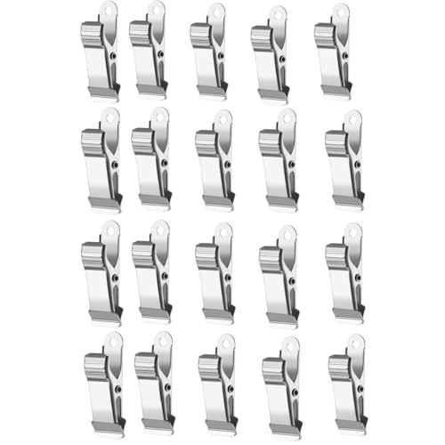 Metall Klemmen,20 Stück Federklemmen 1/2 Zoll Breite Mini Krokodilklemmen Duschvorhanghaken Clips für Vorhang Klammer,Wäscheklammern,Multifunktionale rutschfeste Metall Clip Metall Klemmen,20 Stück Federklemmen 1/2 Zoll Breite Mini Krokodilklemmen Duschvorhanghaken Clips für Vorhang Klammer,Wäscheklammern,Multifunktionale rutschfeste Metall Clip von Wxinsheng