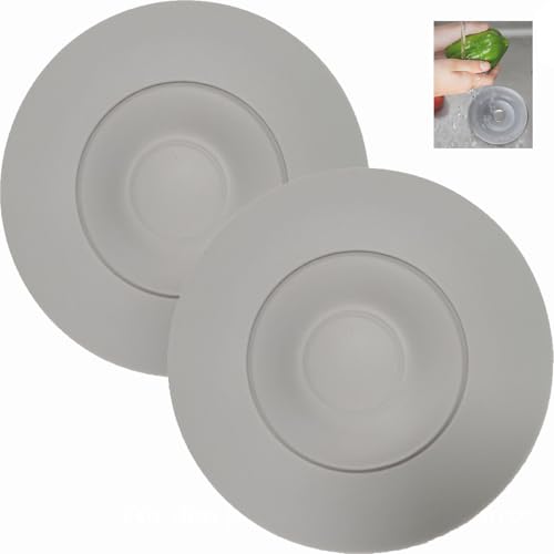 Universal Abflussstopfen Silikon,2 Stück Abfluss Stöpsel Flexibel Abflussstöpsel Silikon,für Waschbecken,Küchenspülen(Durchmesser 10.8cm) von Wxinsheng
