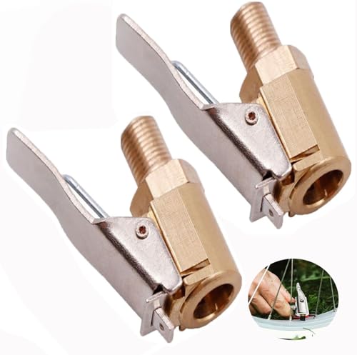 Wxinsheng Autoventil Hebelstecker Air Chuck,2 Stück 8mm Messing Autoventil Adapter Reifenfüllnippel,für Aufblasgeräte,Luftpumpe,Kompressor,Maschine Wxinsheng Autoventil Hebelstecker Air Chuck,2 Stück 8mm Messing Autoventil Adapter Reifenfüllnippel,für Aufblasgeräte,Luftpumpe,Kompressor,Maschine von Wxinsheng