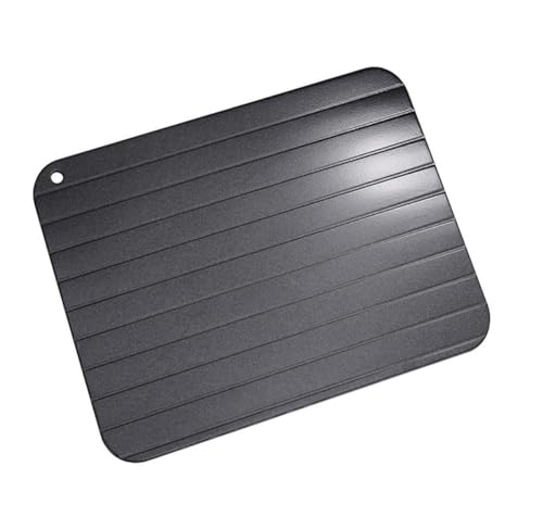 Wxinsheng Schnelle Auftauplatte,Auftauplatten Auftauen Tablett,Fleisch Auftauplatte Aluminium Auftau Tablett Defrosting Tray Fast Abtauung Tablett für Fisch Fleisch Geflügel (23 x 16.5 x 0.2cm) von Wxinsheng