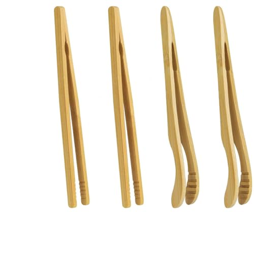 Wxinsheng Zange Toast Grillzange Holz,4 Stück Toast Tongs Servierzange Zangen Bambus Toastzange,Rutschfestem Grillzange Holz,Wiederverwendbare Holzzange,Kleine Küchenzange Für Salat,Grillen,Braten Wxinsheng Zange Toast Grillzange Holz,4 Stück Toast Tongs Servierzange Zangen Bambus Toastzange,Rutschfestem Grillzange Holz,Wiederverwendbare Holzzange,Kleine Küchenzange Für Salat,Grillen,Braten von Wxinsheng