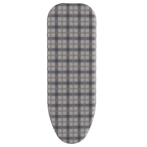 Bügelbrettbezug 110X30 Graue Grid Klassischer Baumwollbezug,bügelbrettbezüge Für Dampfbügeleisen, Mit Eingebauter Hitzereflektion Mit Schnurbindung & Stretch-System von Wxlmom