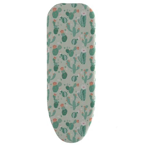 Bügelbrettbezug 140X45 Grüne Pflanzen Mit Wärmereflexion Und Schnellbügelfunktion, bezug bügelbrett Ausgestattet Mit Zugseil Und Polsterung, Hitzebeständig,Waschbar von Wxlmom