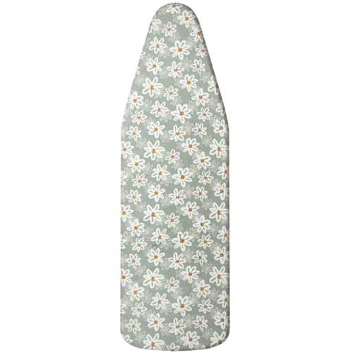 Bügelbrettbezug 140X45 Weiße Blumen Mit Wärmereflexion Und Schnellbügelfunktion, bezug bügelbrett Ausgestattet Mit Zugseil Und Polsterung, Hitzebeständig,Waschbar Bügelbrettbezug 140X45 Weiße Blumen Mit Wärmereflexion Und Schnellbügelfunktion, bezug bügelbrett Ausgestattet Mit Zugseil Und Polsterung, Hitzebeständig,Waschbar von Wxlmom