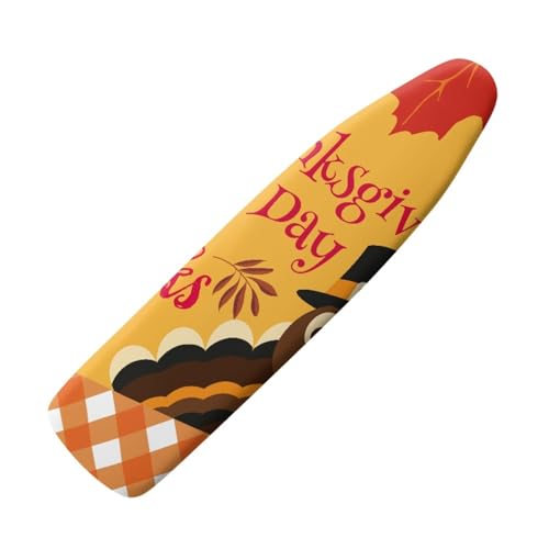 Bügelbrettbezug Gelb Schwarz Mit Wärmereflexion Und Schnellbügelfunktion, bezug bügelbrett Ausgestattet Mit Zugseil Und Polsterung, Hitzebeständig,Waschbar von Wxlmom