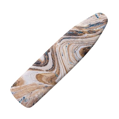 Bügelbrettbezug Gelblich Braun Blau Mit Wärmereflexion Und Schnellbügelfunktion, bezug bügelbrett Ausgestattet Mit Zugseil Und Polsterung, Hitzebeständig,Waschbar Bügelbrettbezug Gelblich Braun Blau Mit Wärmereflexion Und Schnellbügelfunktion, bezug bügelbrett Ausgestattet Mit Zugseil Und Polsterung, Hitzebeständig,Waschbar von Wxlmom