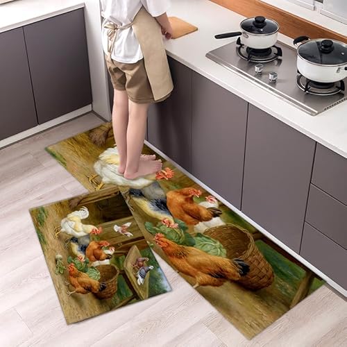 Küchenteppich 50X160Cm Gelbes Huhn Fussmatte Aussen Küchenläufeh Outdoor Balkon Teppich Waschbar rutschfest Läufer Läufer Flur Küche Küchenteppich 50X160Cm Gelbes Huhn Fussmatte Aussen Küchenläufeh Outdoor Balkon Teppich Waschbar rutschfest Läufer Läufer Flur Küche von Wxlmom