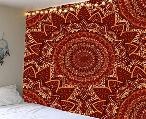 Wandteppich 130X150Cm Dunkelrot Tapestry Home Dorm Decor,Tapestry For Bedroom,Decoration Wall Poster Motif Decoration,Tapestry Aesthetic von Wxlmom