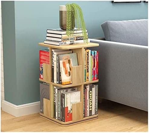 WxuuLTGJR Bücherregal Bücherregal mit großer Kapazität Geräumiges mehrschichtiges Bücherregal 360 Grad drehbares Regal Bücherregal Einfache Bücherregale Sicherer von WxuuLTGJR
