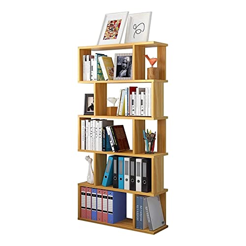 WxuuLTGJR Bücherregal Modisches Bücherregal Bodenstehend Mehrschichtiges Bücherregal Einfaches Regal Bücherregal Multi-Grid-Design Bücherregale 158x20x30cm Sicherer von WxuuLTGJR