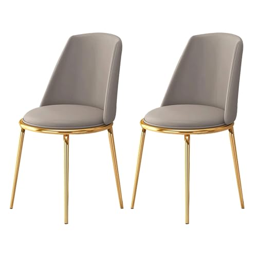 WxuuLTGJR Esszimmerstühle-Set, weiches Leder, gepolsterter Sitz, Esszimmerstühle, 2er-Set, ergonomische Küchenstühle mit Metallbeinen, Esszimmerstuhl WxuuLTGJR Esszimmerstühle-Set, weiches Leder, gepolsterter Sitz, Esszimmerstühle, 2er-Set, ergonomische Küchenstühle mit Metallbeinen, Esszimmerstuhl von WxuuLTGJR