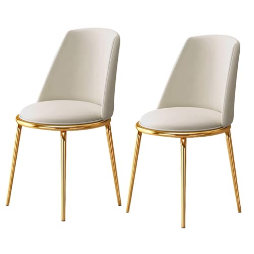WxuuLTGJR Esszimmerstühle-Set, weiches Leder, gepolsterter Sitz, Esszimmerstühle, 2er-Set, ergonomische Küchenstühle mit Metallbeinen, Esszimmerstuhl WxuuLTGJR Esszimmerstühle-Set, weiches Leder, gepolsterter Sitz, Esszimmerstühle, 2er-Set, ergonomische Küchenstühle mit Metallbeinen, Esszimmerstuhl von WxuuLTGJR