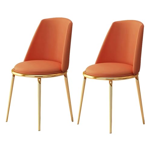 WxuuLTGJR Esszimmerstühle-Set, weiches Leder, gepolsterter Sitz, Esszimmerstühle, 2er-Set, ergonomische Küchenstühle mit Metallbeinen, Esszimmerstuhl WxuuLTGJR Esszimmerstühle-Set, weiches Leder, gepolsterter Sitz, Esszimmerstühle, 2er-Set, ergonomische Küchenstühle mit Metallbeinen, Esszimmerstuhl von WxuuLTGJR