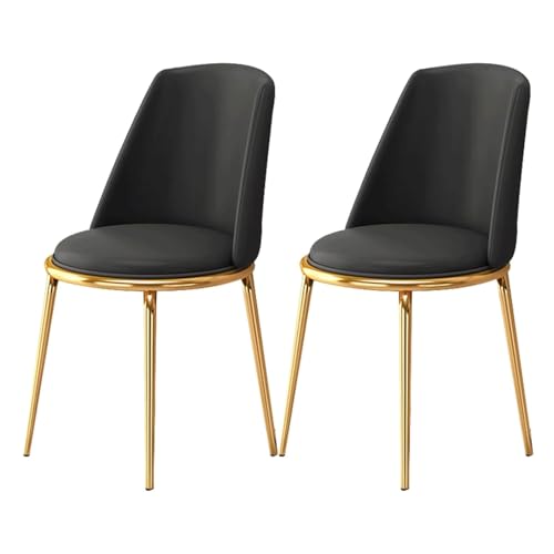 WxuuLTGJR Esszimmerstühle-Set, weiches Leder, gepolsterter Sitz, Esszimmerstühle, 2er-Set, ergonomische Küchenstühle mit Metallbeinen, Esszimmerstuhl WxuuLTGJR Esszimmerstühle-Set, weiches Leder, gepolsterter Sitz, Esszimmerstühle, 2er-Set, ergonomische Küchenstühle mit Metallbeinen, Esszimmerstuhl von WxuuLTGJR