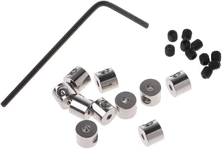 10 x sichere Stecknadelverschlüsse, Stecknadelhalter, Brosche, Stecknadelrücken, mit Schraubenschlüssel, Werkzeug, sichere Schlösser, Stecknadelverschlüsse, Schmuckstücke von Wyjuan