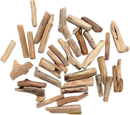 20 Stück natürliche Treibholzstücke, Zweigscheiben, Bastelstäbe, Stranddekoration für Heimwerker, Bastelstäbe, Bastelbedarf, Bastelstäbe 20 Stück natürliche Treibholzstücke, Zweigscheiben, Bastelstäbe, Stranddekoration für Heimwerker, Bastelstäbe, Bastelbedarf, Bastelstäbe von Wyjuan