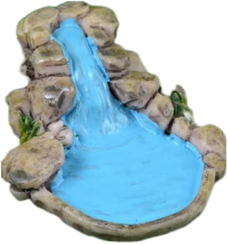 Wyjuan 1 x Mini-Statuen für Garten, Garten, Garten, Rasen, Dekoration, Dekoration, dekoratives Zubehör, Puppenhaus, Fee, Pflanze, Bonsai, Blau, 1 Stück von Wyjuan