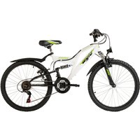 WYLD Kinderfahrrad "Kinder-Mountainbike Fully ATB 24" Zodiac weiß-grün 18 Gänge RH 38 cm" 18 Gang Kettenschaltung WYLD Kinderfahrrad "Kinder-Mountainbike Fully ATB 24" Zodiac weiß-grün 18 Gänge RH 38 cm" 18 Gang Kettenschaltung von Wyld