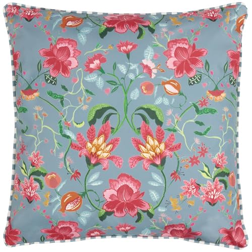 Wylder Nature Claudia Floral Outdoor-Kissen mit Polyesterfüllung – Enteneiblau – 45 x 45 cm Wylder Nature Claudia Floral Outdoor-Kissen mit Polyesterfüllung – Enteneiblau – 45 x 45 cm von Wylder Nature