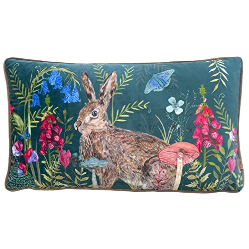 Wylder Nature Willow Rabbit Samt leitete rechteckige Kissenbedeckung Wylder Nature Willow Rabbit Samt leitete rechteckige Kissenbedeckung von Wylder Nature