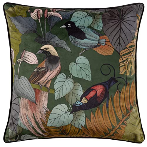 Wylder Tropics Moriyo Square Velvet Piped Feder gefülltes Kissen Wylder Tropics Moriyo Square Velvet Piped Feder gefülltes Kissen von Wylder Tropics