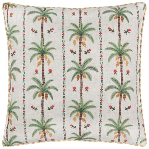 Wylder Tropics Okara Palmen bedruckter Kissenbezug – Mehrfarbig – 45 x 45 cm von Wylder Tropics