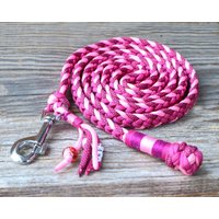 Personalisierter Führstrick/Anbindestrick Für Pferde 1, 80 2, 0 Meter Magnolie Pink Rose - Farben, Mit Panikhaken Oder Karabiner von WyldfangArtsAndCraft