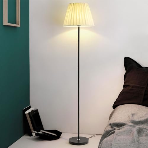 Wylolik Einfache Stehlampe Wohnzimmer Stehleuchte Arbeitszimmer Stehlampen Stoff Vertikale Lampe Schlafzimmer Stehbodenleuchten Nachttischlampen Heimdekoration für Besprechungsraum Hotel von Wylolik