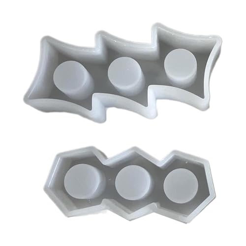 2 Stücke Robuste Silikonkerzenhalter Schimmelpilz Set Flexible Harzkasten Formen Für Einzigartige Häuserdekoration Und Geschenke Schimmel von Wynrzyj