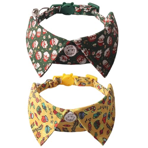 Wynrzyj 2pack Dekorative Kätzchen Halsband Katzen Modekragen Schönes Muster Haustier Für Weihnachtsfeiern Und Familienversammlungen Katzen Fashion Accessoires Wynrzyj 2pack Dekorative Kätzchen Halsband Katzen Modekragen Schönes Muster Haustier Für Weihnachtsfeiern Und Familienversammlungen Katzen Fashion Accessoires von Wynrzyj