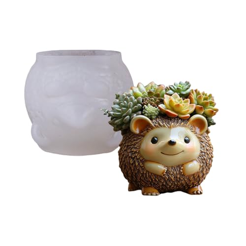 Einfache Veröffentlichung Von Silikon Igelform Detailliertes Design Für Handwerk Von Schmuck Und Dekorative Sukkulenten Pflanzer Hedgehogform Blumenpotform von Wynrzyj