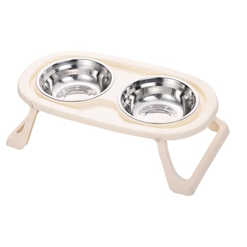 Wynrzyj Ergonomische Hundeschalen Mit Doppelschüssel Spritzer Splash Proof Gericht Für Gesunde Ernährung Pastellfarbe Nicht Überrutsch Katzen Futterschale von Wynrzyj
