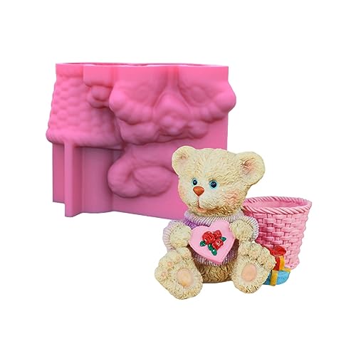 Geometrische Liebe Blumenbären Gips Silikonform Speicherplatte Zum Herstellen Safter Pflanzentopfstifthalter Harzform Silikon Geometrische Liebe Blumenbären Gips Silikonform Speicherplatte Zum Herstellen Safter Pflanzentopfstifthalter Harzform Silikon von Wynrzyj