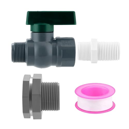 Wynrzyj Komplette Regenfässer Zapfen Wasserhahnsysteme 2 PVC Kugelventile Gartenschlauchanschlüsse Für Regenwassersammlung Ernte Regen Fässer Umwandlungsset Plastik Wynrzyj Komplette Regenfässer Zapfen Wasserhahnsysteme 2 PVC Kugelventile Gartenschlauchanschlüsse Für Regenwassersammlung Ernte Regen Fässer Umwandlungsset Plastik von Wynrzyj