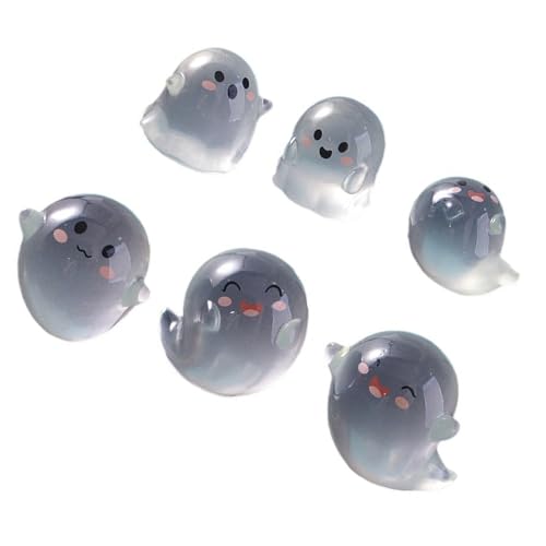 Leuchten In Dunkler Geisterdekoration Halloween Kleine Harzfiguren Für Heimatparty Dekoration Sicheres PVC Kinderfreundlicher Geisternacht Glühen Figuren von Wynrzyj