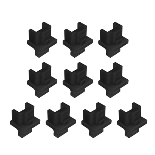 Wynrzyj 10pcs RJ45 Protective Soft Gummi Decking Networking Stecker Endrouteranschluss Mobiltelefon Staubstecker Zum Patching Panel von Wynrzyj