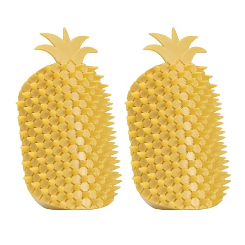 Wynrzyj 2Lots Interaktiv Katzen Kratzer Selbstkamm Ananas Corner Scratch Für Unterhaltsame Und Entspannende Bequeme Kratzer von Wynrzyj