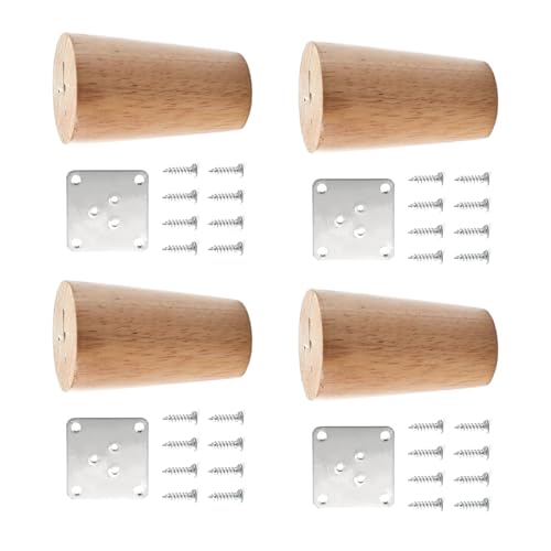 Wynrzyj 4 Pack Holz Tisch Bein Stabilisierungshalterungen Möbelstütze Klammer Für Verbesserte Stabilität Langlebigkeit Möbel Füße Holz von Wynrzyj