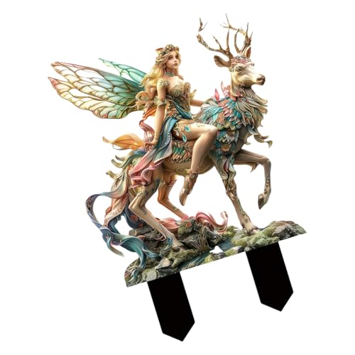 Wynrzyj Künstlerische Acryl Outdoor Dekoration Stake Stake Fantasy Themed Gartendekoration Für Gärten Und Terrassen Sonnenschutzgarten von Wynrzyj