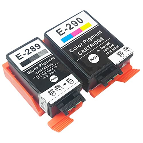 Wynrzyj Schwarz Und Farbpigmentpatronen E-289 E-290-Drucker Ninten Kartusche Für WF-100-Drucker T289 T290 Patronen Ersetzen von Wynrzyj
