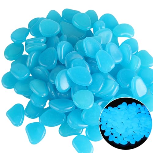 Wynrzyj Solar Activated Glow Kiesel 100pcs Garten Gemischte Farbe Für Patioswege Und Künstlerische Vase Füllstoff Absorbierende Glühstein Innenräume von Wynrzyj