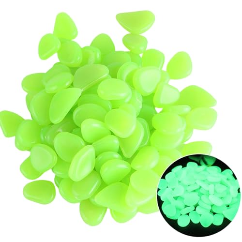 Wynrzyj Solar Activated Glow Kiesel 100pcs Garten Gemischte Farbe Für Patioswege Und Künstlerische Vase Füllstoff Absorbierende Glühstein Innenräume von Wynrzyj