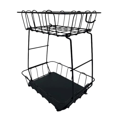 Zwei Schicht Metall Obst Korb Mit Offener Luftströme Design Perfekt Zum Aufbewahren Von Gebäckbrot Fruchtkorb Rack Zwei Schicht Metall Obst Korb Mit Offener Luftströme Design Perfekt Zum Aufbewahren Von Gebäckbrot Fruchtkorb Rack von Wynrzyj