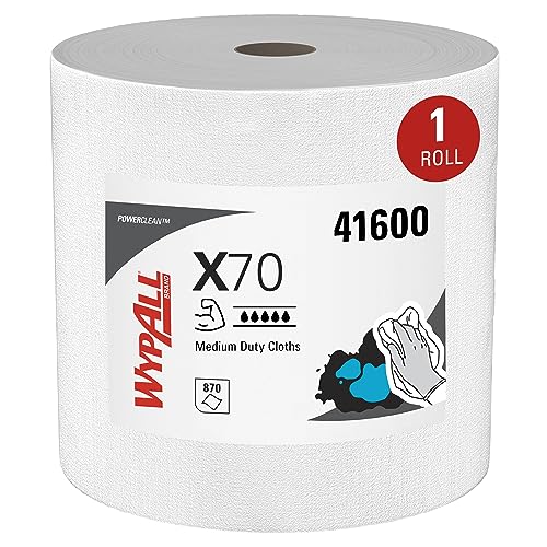 WypAll X70 Reinigungstücher 8348 – Wischtücher Rolle mit 870 Tüchern, WypAll Putztücher von Wypall