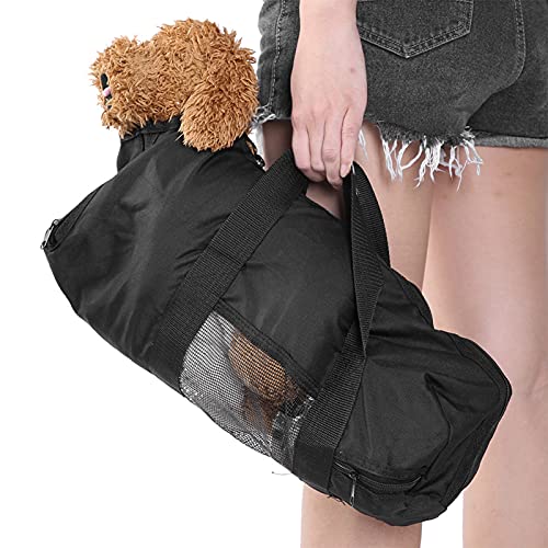 Wytino Katzentasche - Katzen-Tragetasche für Baden, Pflege, Zahnreinigung & Reisen - Modernes Design aus Oxford-Stoff in Schwarz von Wytino