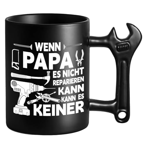 Papa Geschenke, Tasse mit Schraubenschlüssel Griff, Papa Geschenke Tasse, Geburtstagsgeschenk für von Tochter und Sohn, Lustige Keramik Becher für Vater auf Geburtstag, Weihnachten, Vatertag Papa Geschenke, Tasse mit Schraubenschlüssel Griff, Papa Geschenke Tasse, Geburtstagsgeschenk für von Tochter und Sohn, Lustige Keramik Becher für Vater auf Geburtstag, Weihnachten, Vatertag von Wzczf