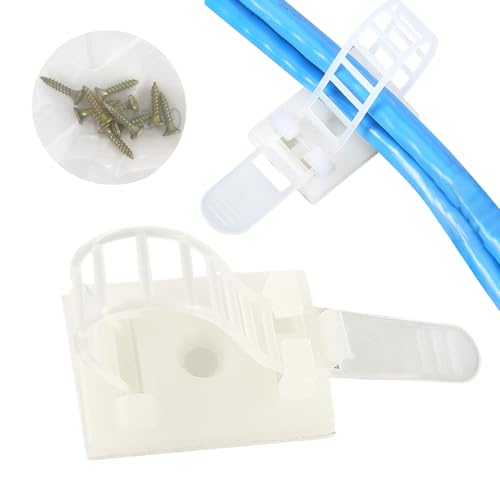 Wzhtuzi 50 Stück Verstellbare Selbstklebende, Verstellbare Kabelbinder, Kabelclips selbstklebend, Einstellbare Kabelbinder aus Nylon für Schreibtisch,Heim und Büro Wzhtuzi 50 Stück Verstellbare Selbstklebende, Verstellbare Kabelbinder, Kabelclips selbstklebend, Einstellbare Kabelbinder aus Nylon für Schreibtisch,Heim und Büro von Wzhtuzi