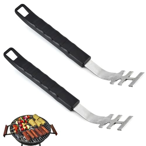 Wzhtuzi Grillrostheber, 2 Stück Edelstahlkopf Grillrost-Heberhitzebeständiger Anti-Verbrühung Grillrost Heber Grillrostheber Werkzeug Universal Grillwerkzeug Zubehör für Camping Wzhtuzi Grillrostheber, 2 Stück Edelstahlkopf Grillrost-Heberhitzebeständiger Anti-Verbrühung Grillrost Heber Grillrostheber Werkzeug Universal Grillwerkzeug Zubehör für Camping von Wzhtuzi